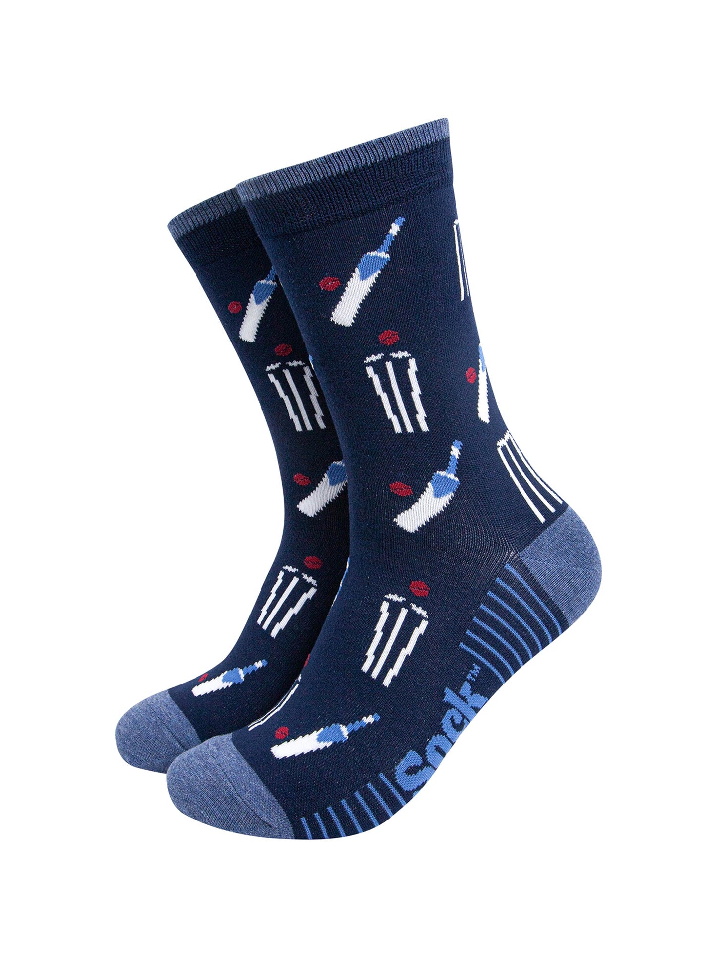 Cricket-Stumps-Bamboo-Socks-in-Navy-Blue-Mannequin