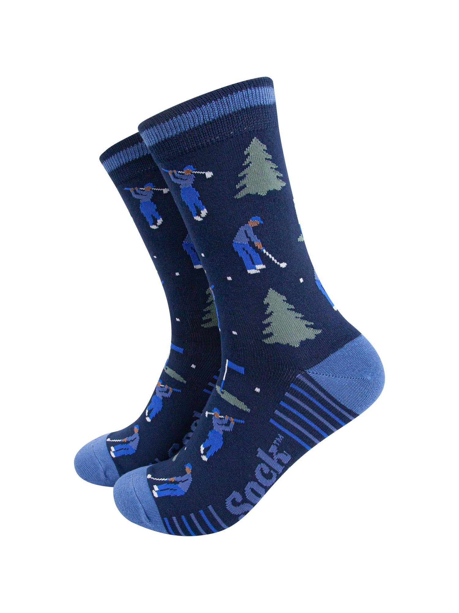 mens-bamboo-socks-navy-blue-denim-blue-golfer-and-trees-sports