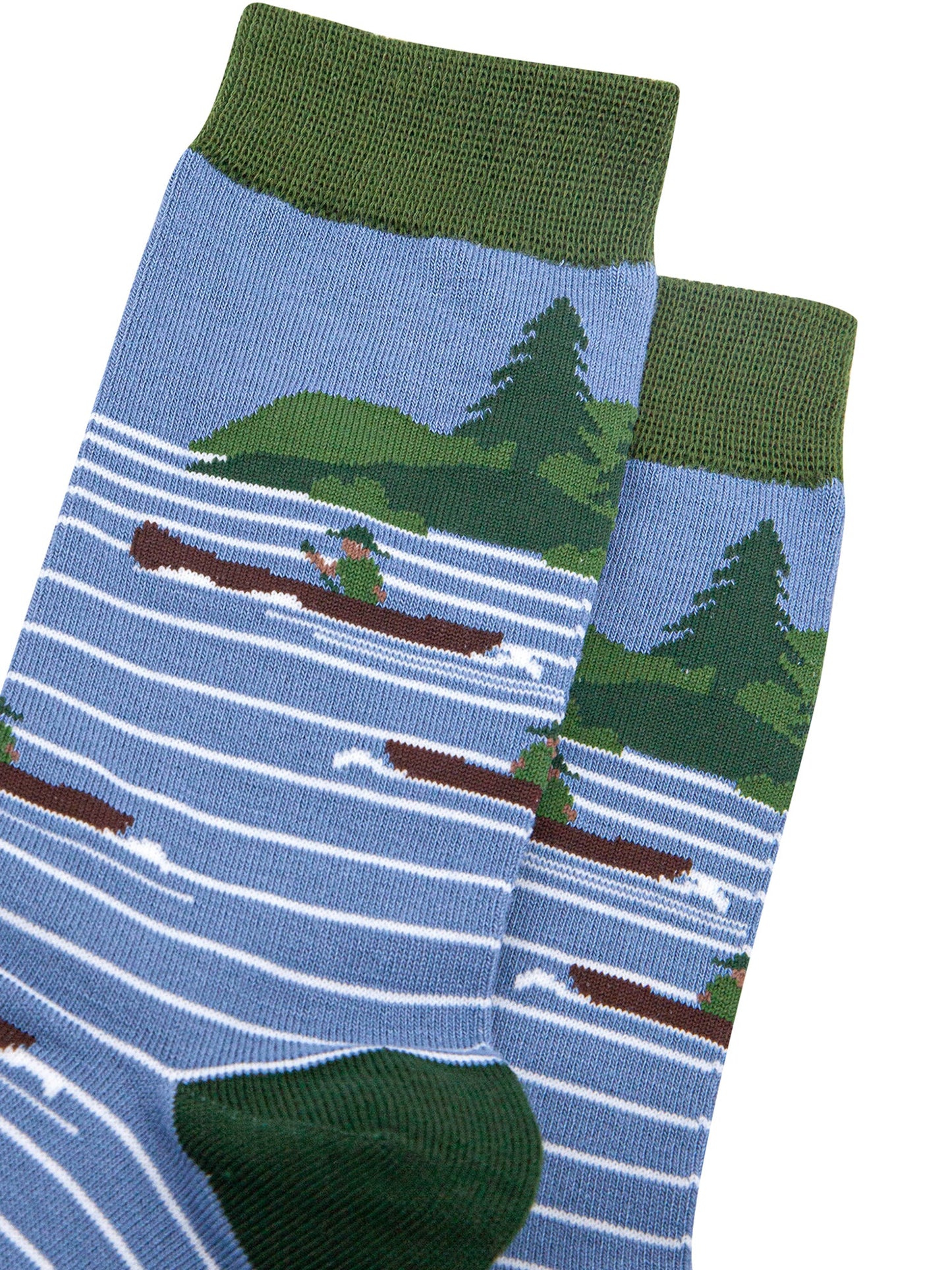 Canoeing-Bamboo-Socks-in-Blue-Closeup