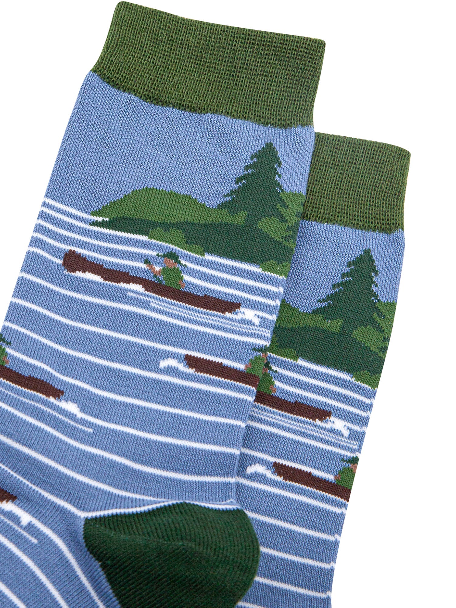 Canoeing-Bamboo-Socks-in-Blue-Closeup