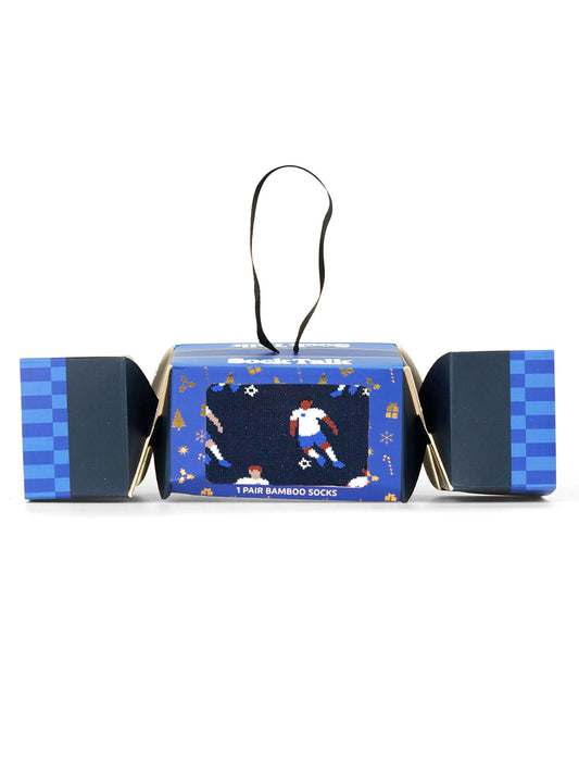 Football-Players-Bamboo-Crew-Socks-Christmas-Cracker-Gift-Box-in-Navy-Blue