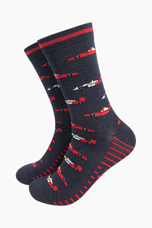 mens-bamboo-socks-navy-race-cars-patterm-f1-race-cars-red