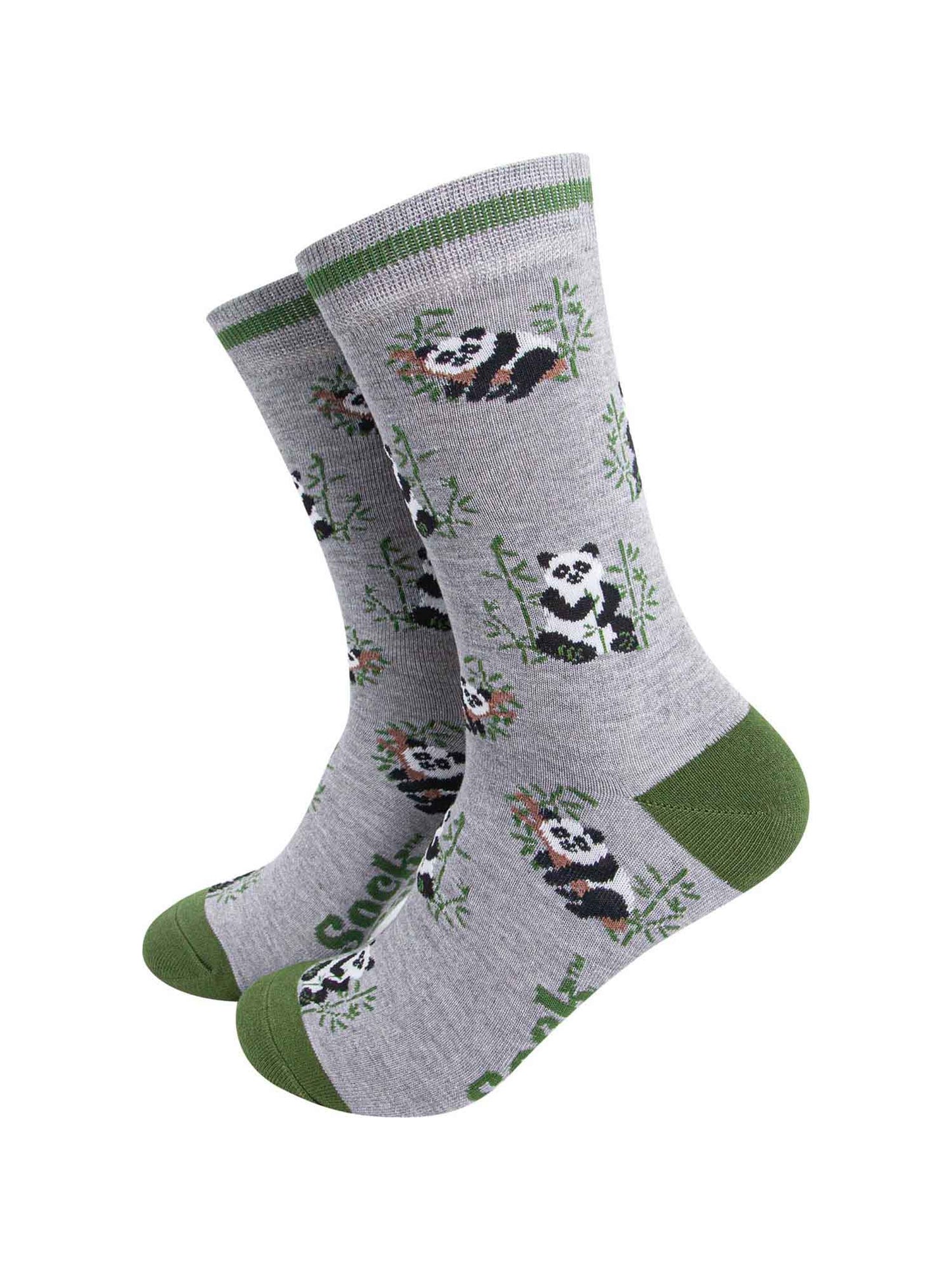 mens-bamboo-socks-grey-marl-panda-animals
