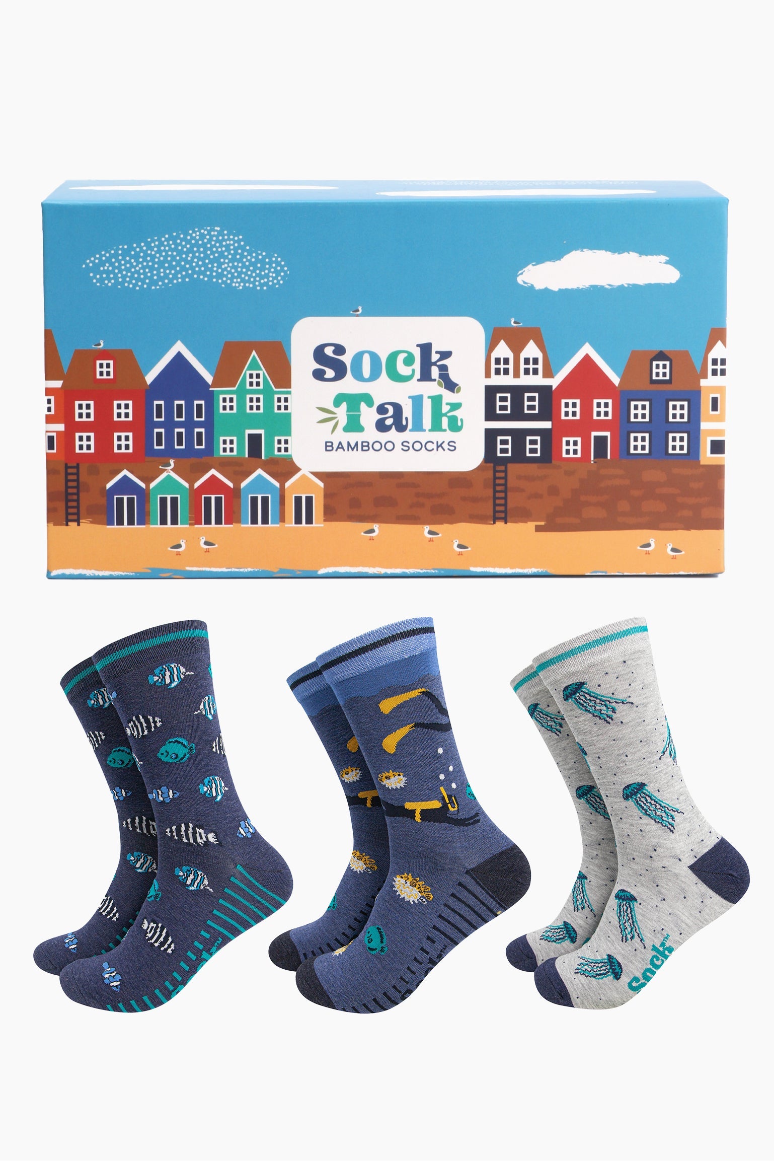 mens-bamboo-socks-gift-box-deep-sea-three-pairs-aquatic-dress-socks