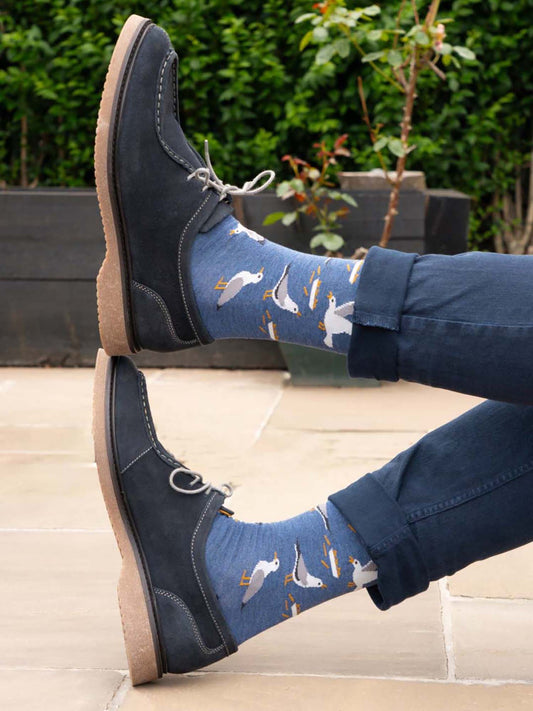 seagull-print-bamboo-socks-in-blue