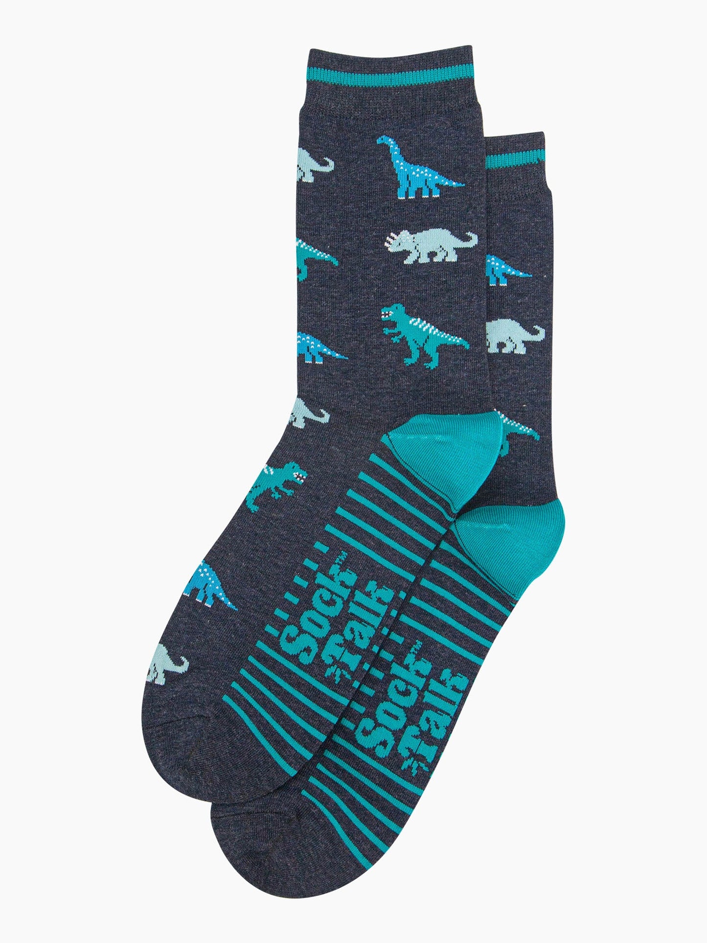 mens-bamboo-socks-navy-blue-dinosaurs-laying-flat-dino-pattern-repeats