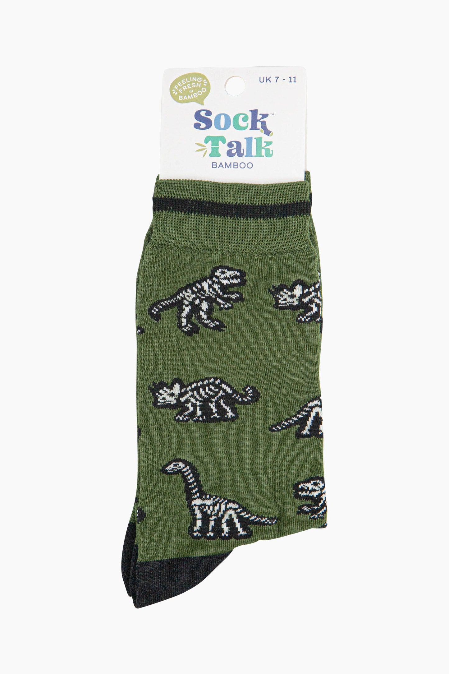 mens-bamboo-socks-green-dinosaur-skeletons-in-sock-talk-packaging-uk-size-7-11