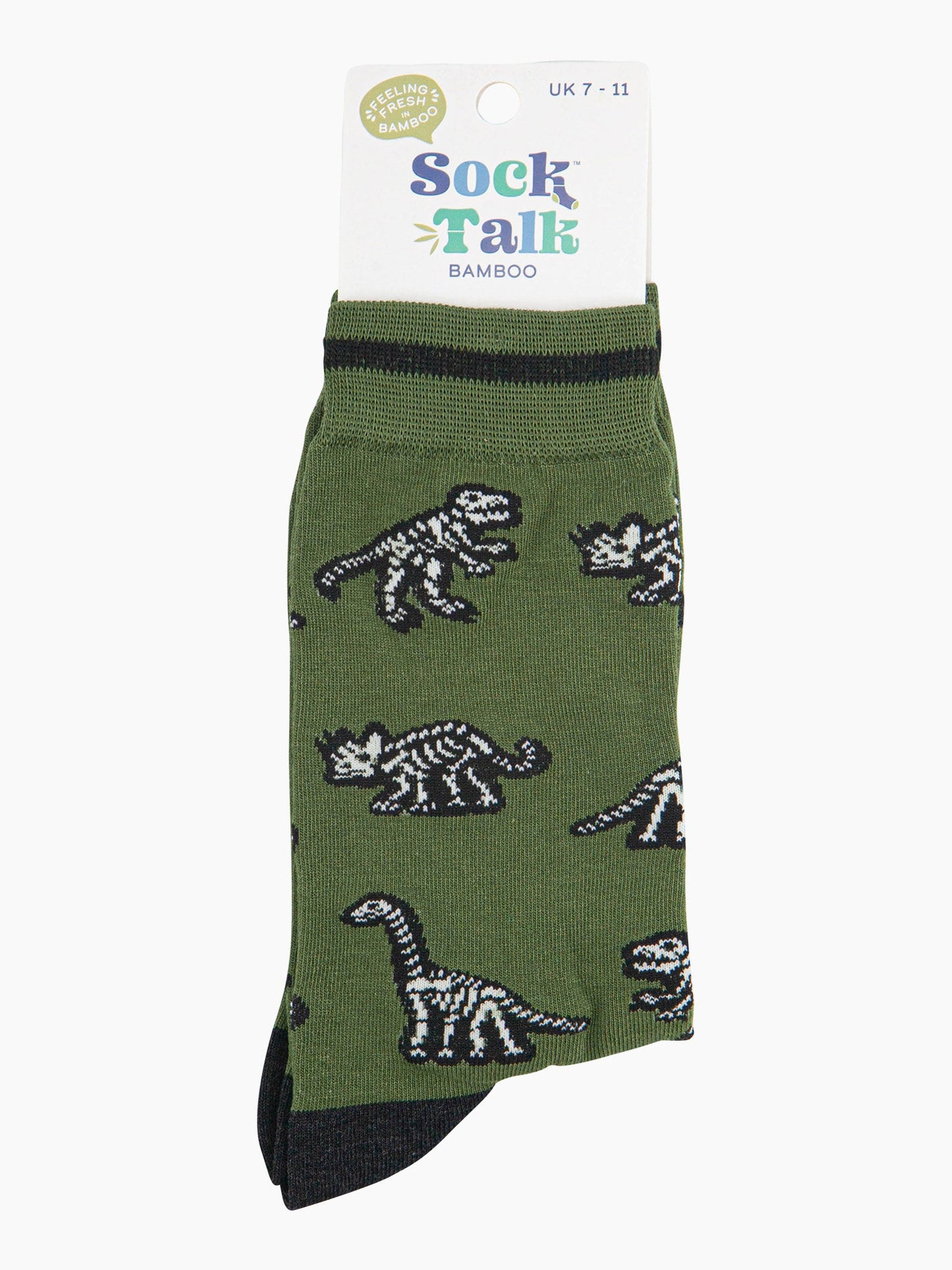 mens-bamboo-socks-green-dinosaur-skeletons-in-sock-talk-packaging-uk-size-7-11