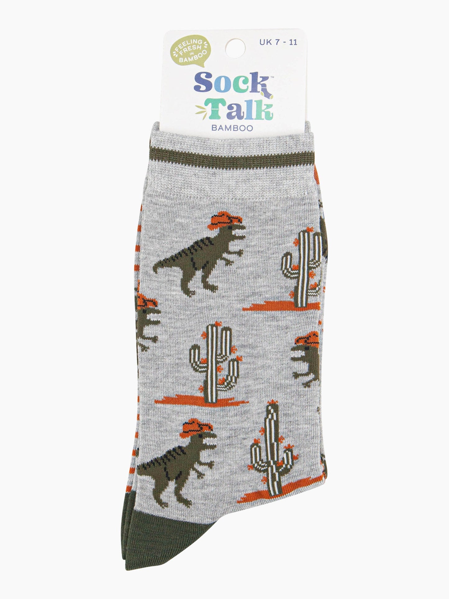 mens-bamboo-socks-grey-t-rex-cowboy-in-sock-talk-packaging-uk-size-7-11