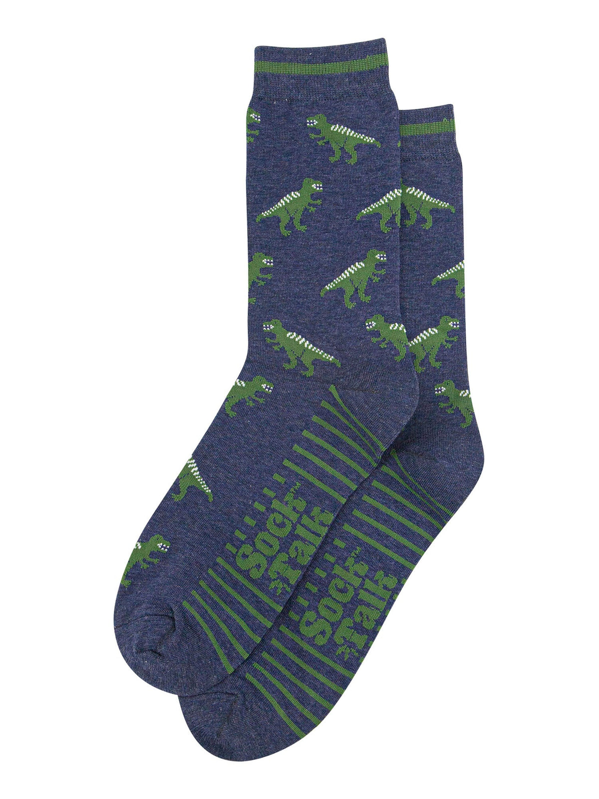 T-Rex-Dinosaur-Bamboo-Crew-Socks-Christmas-Cracker-Gift-Box-in-Navy-Blue