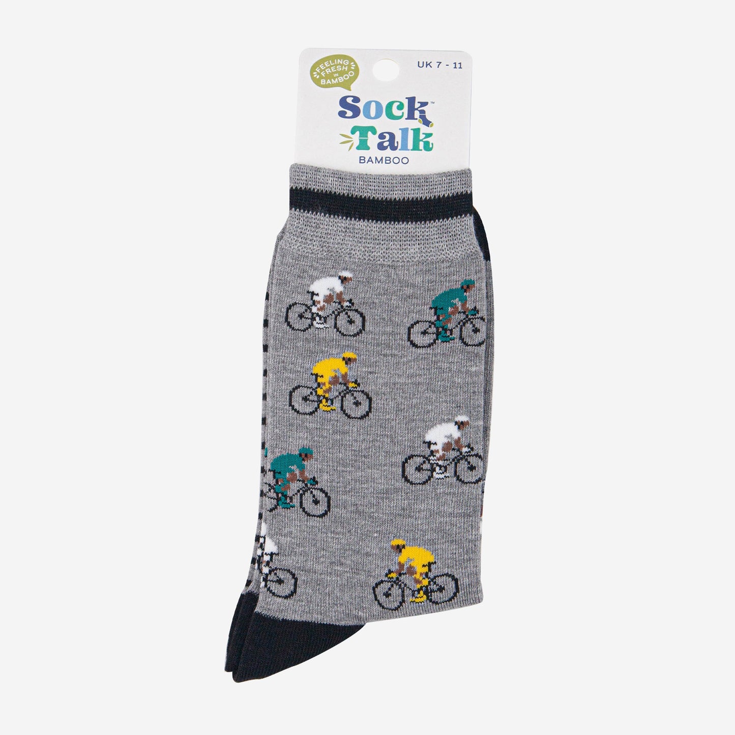 mens-bamboo-socks-grey-marl-black-mountain-bikes-in-sock-talk-packaging
