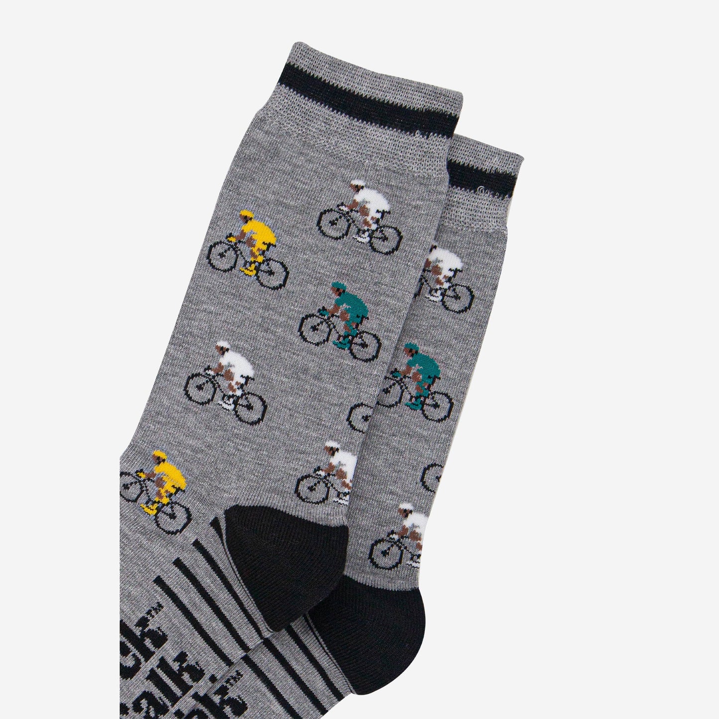 mens-bamboo-socks-grey-marl-black-mountain-bikes-close-up