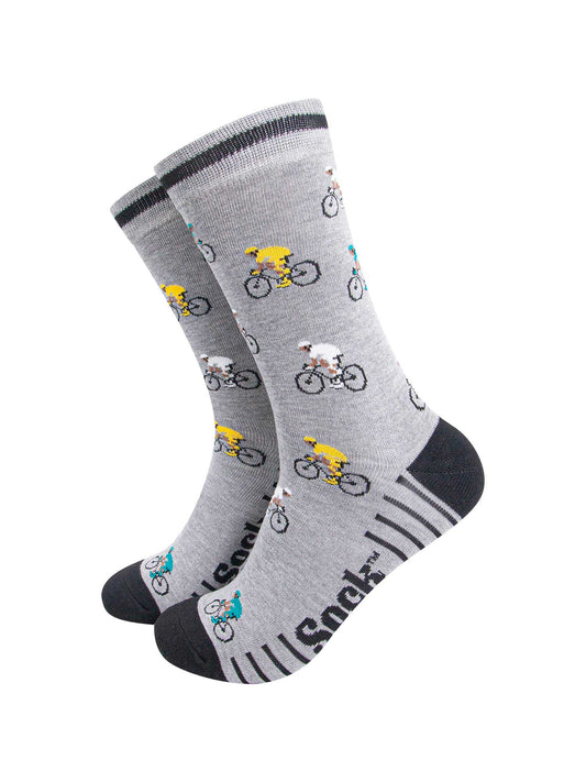 mens-bamboo-socks-grey-marl-black-mountain-bikes-cycling