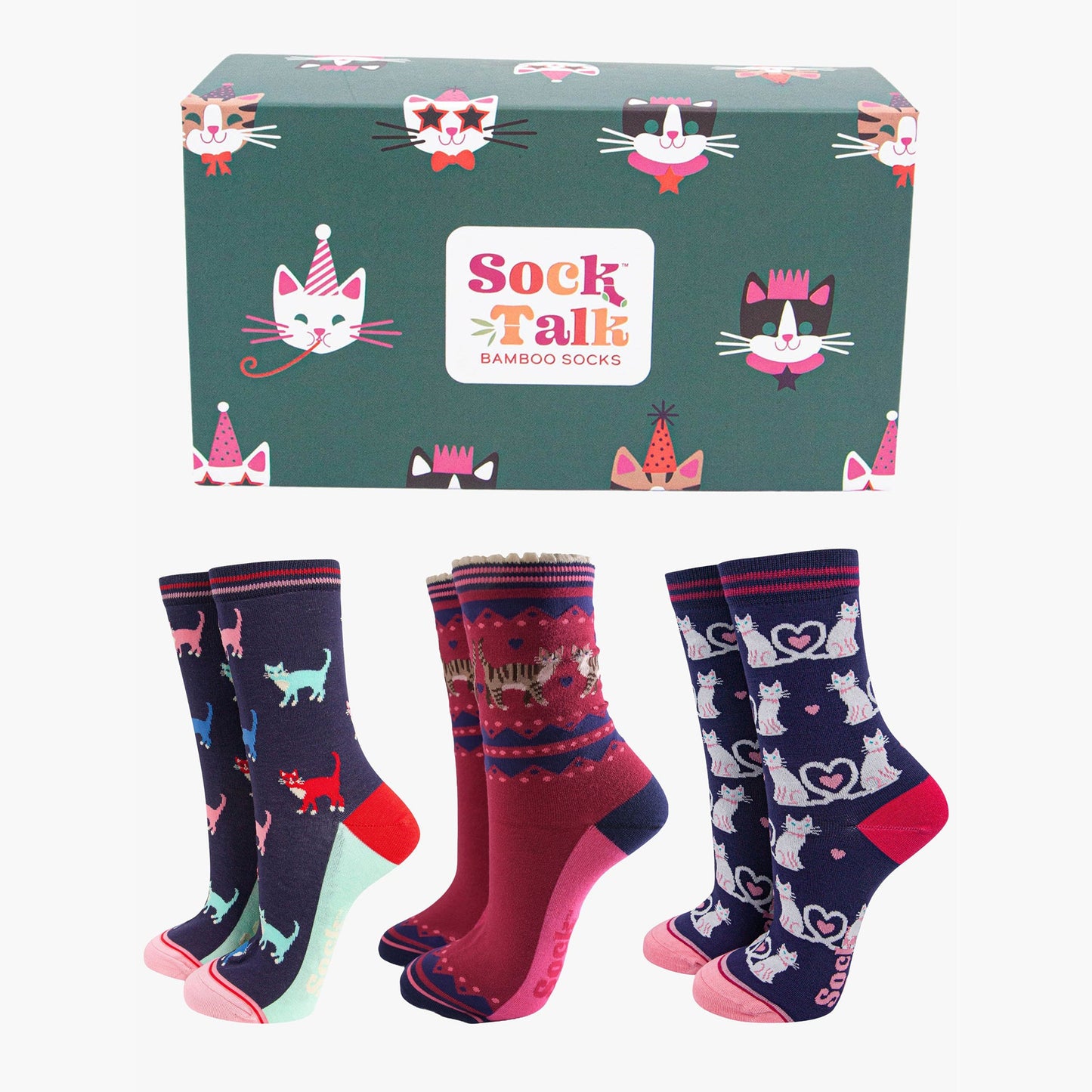 womens-socks-gift-box-navy-cats