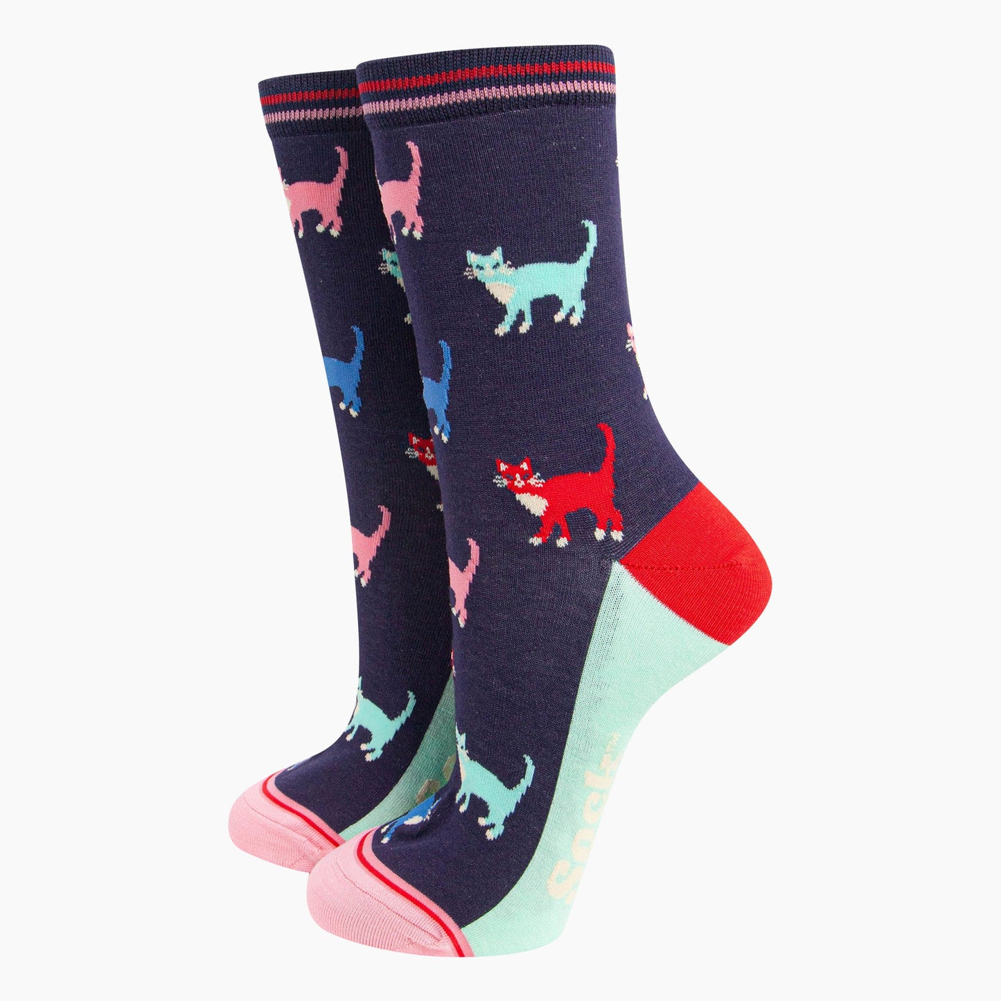 womens-socks-gift-box-navy-cats-navy-multicoloured