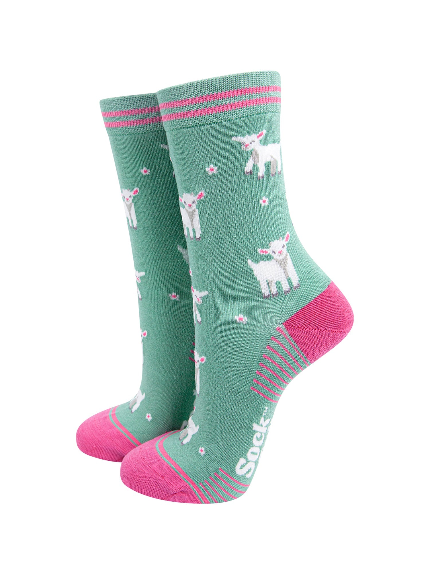 Spring-Lambs-Bamboo-Socks-in-Green-Mannequin
