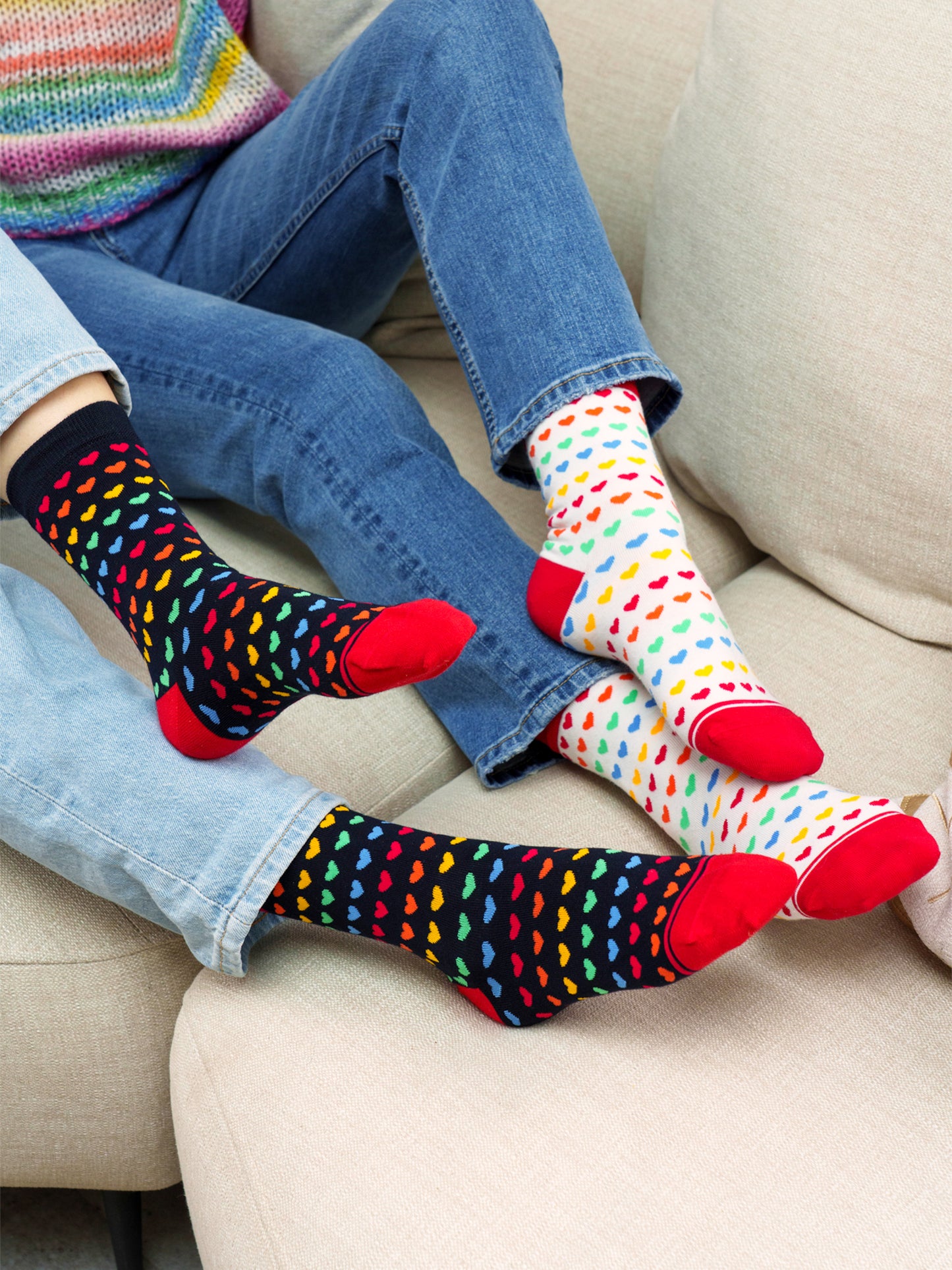 Rainbow-Love-Hearts-Bamboo-Socks-in-White