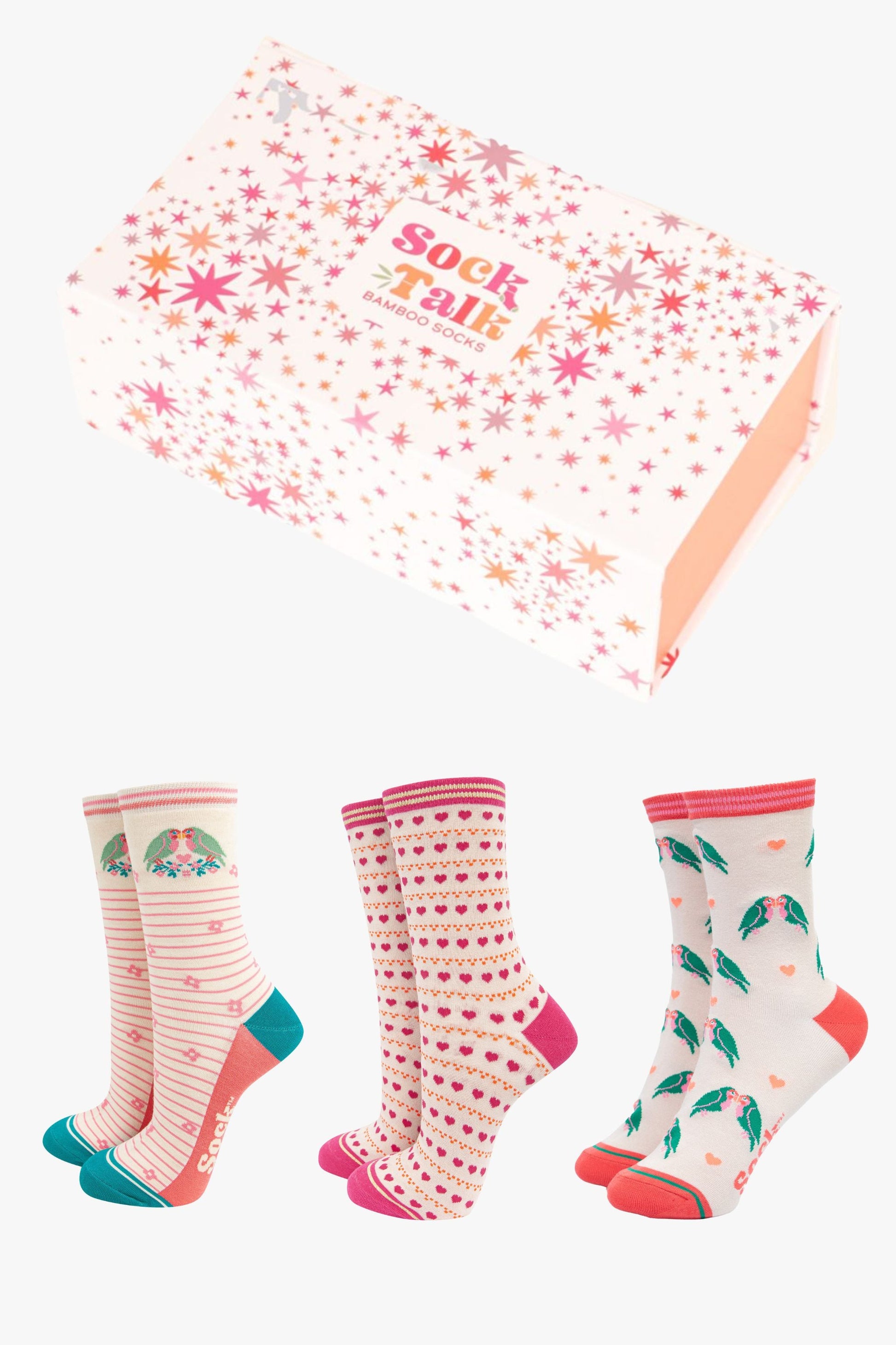 womens-socks-gift-box-cream-love-birds-bamboo