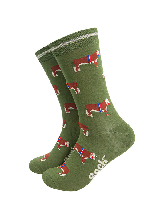 mens-bamboo-socks-green-prize-hereford-bull-farming-cows-green-midcalf