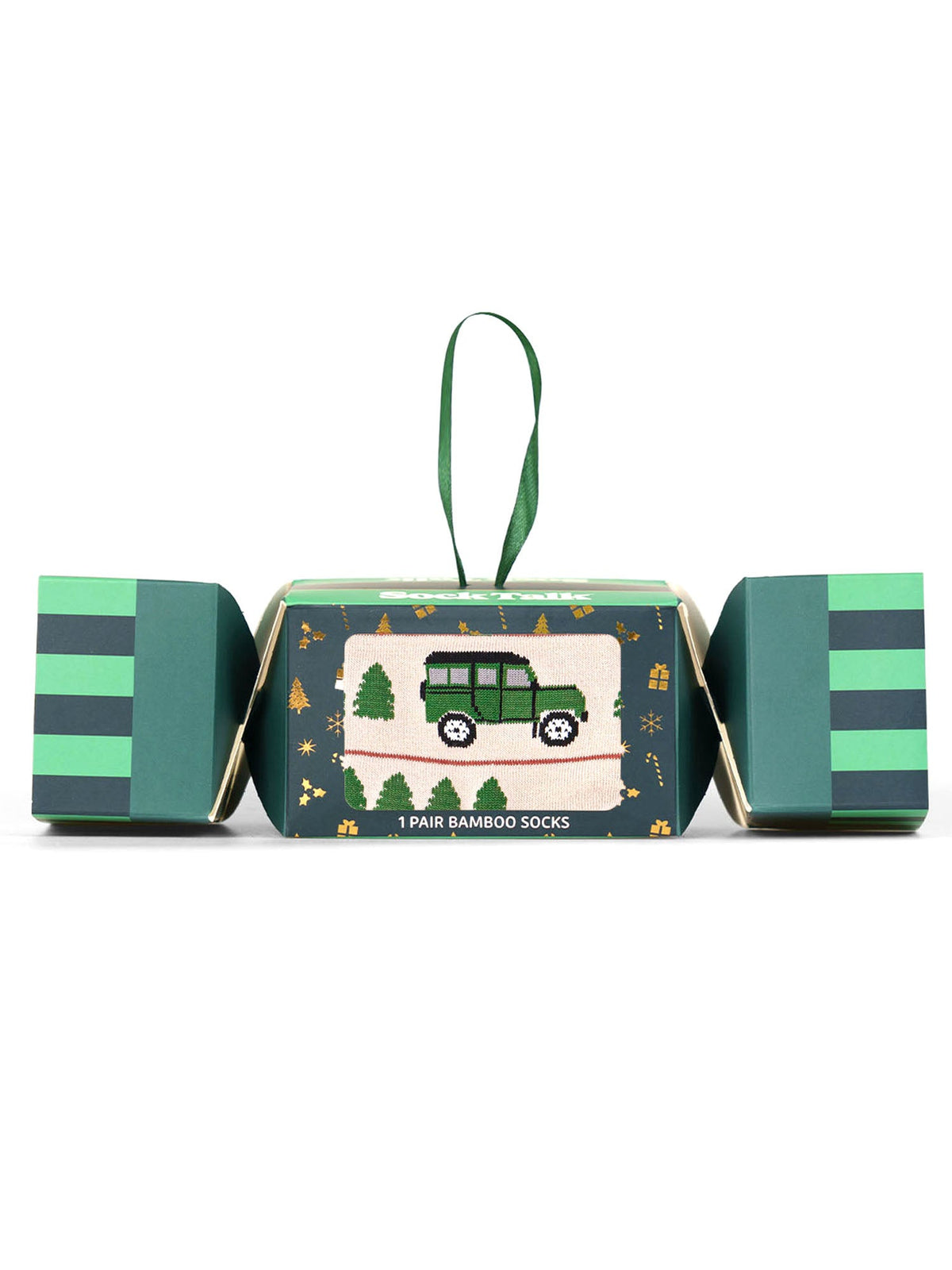 Off-Roader-Bamboo-Crew-Socks-Christmas-Cracker-Gift-Box-in-Cream