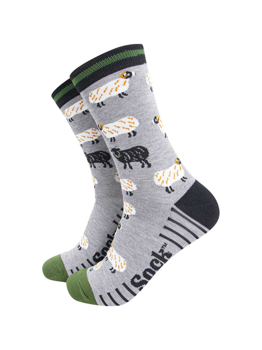 mens-bamboo-socks-grey-marl-green-sheep-and-sheepdog-farm