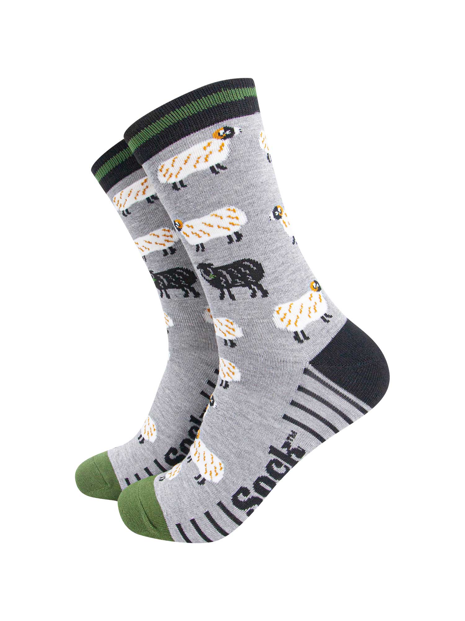 mens-bamboo-socks-grey-marl-green-sheep-and-sheepdog-farm