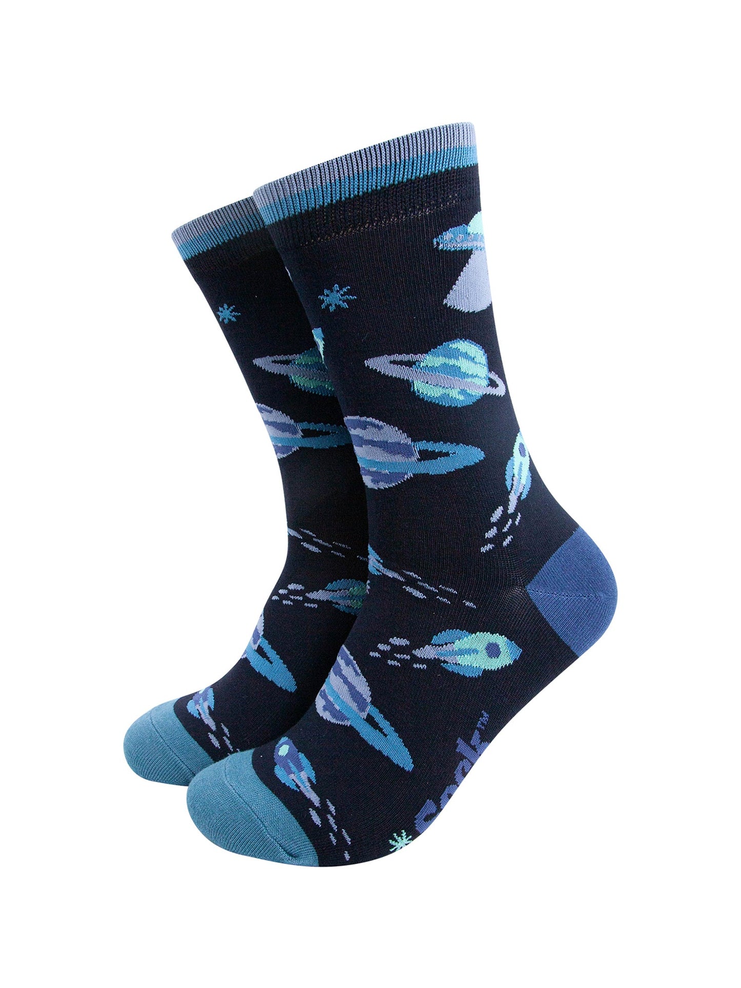 Space-Invasion-Bamboo-Socks-in-Navy-Blue-Mannequin