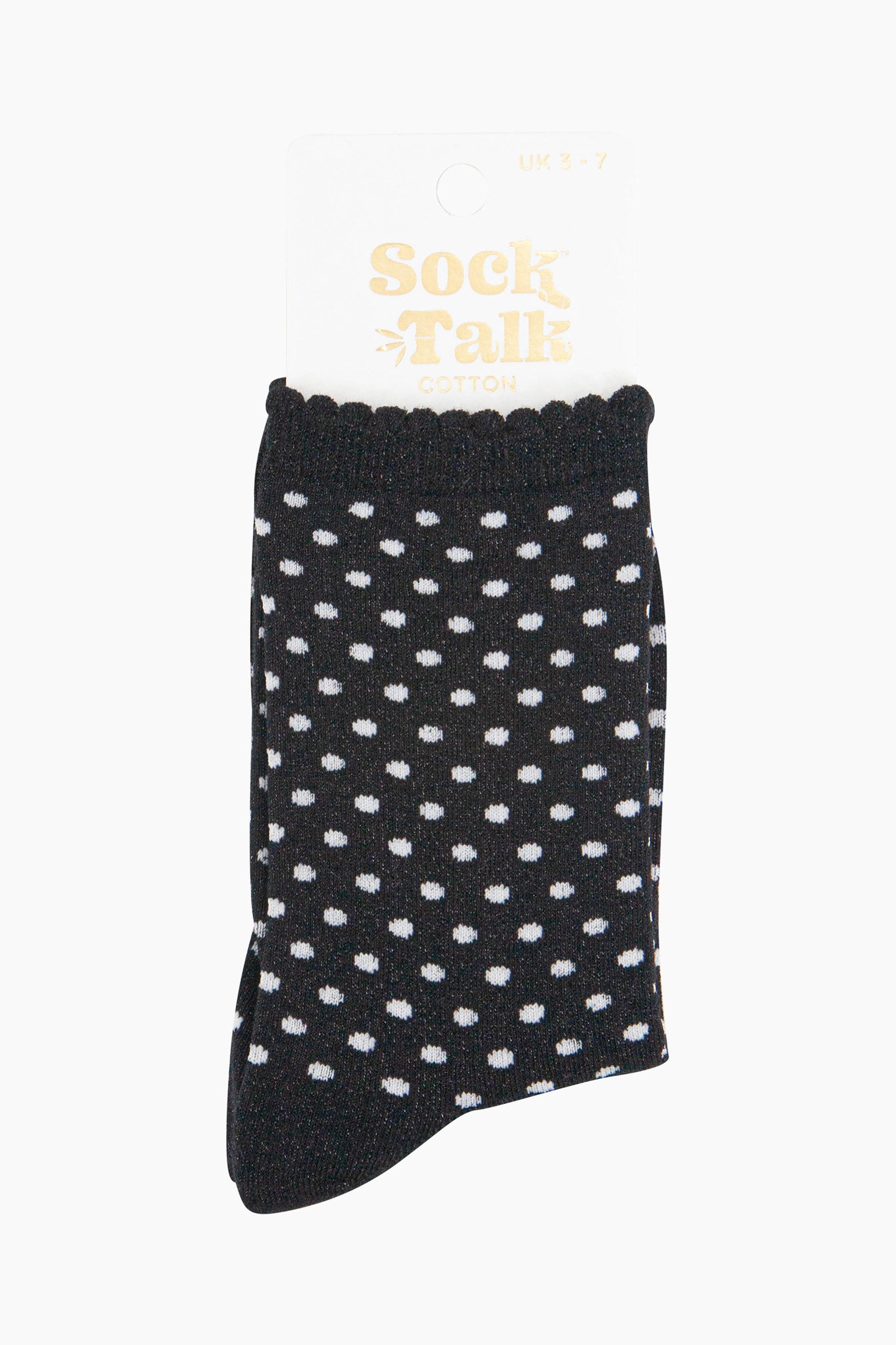 womens-glitter-socks-black-white-polka-dots-in-sock-talk-packaging-uk-size-3-7