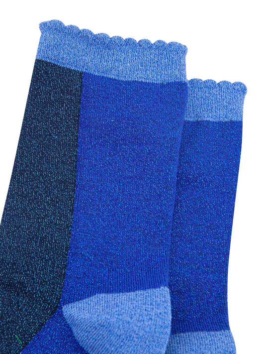 Colour-Block-Combed-Cotton-Glitter-Socks-in-Navy-Blue-Blue-close-up