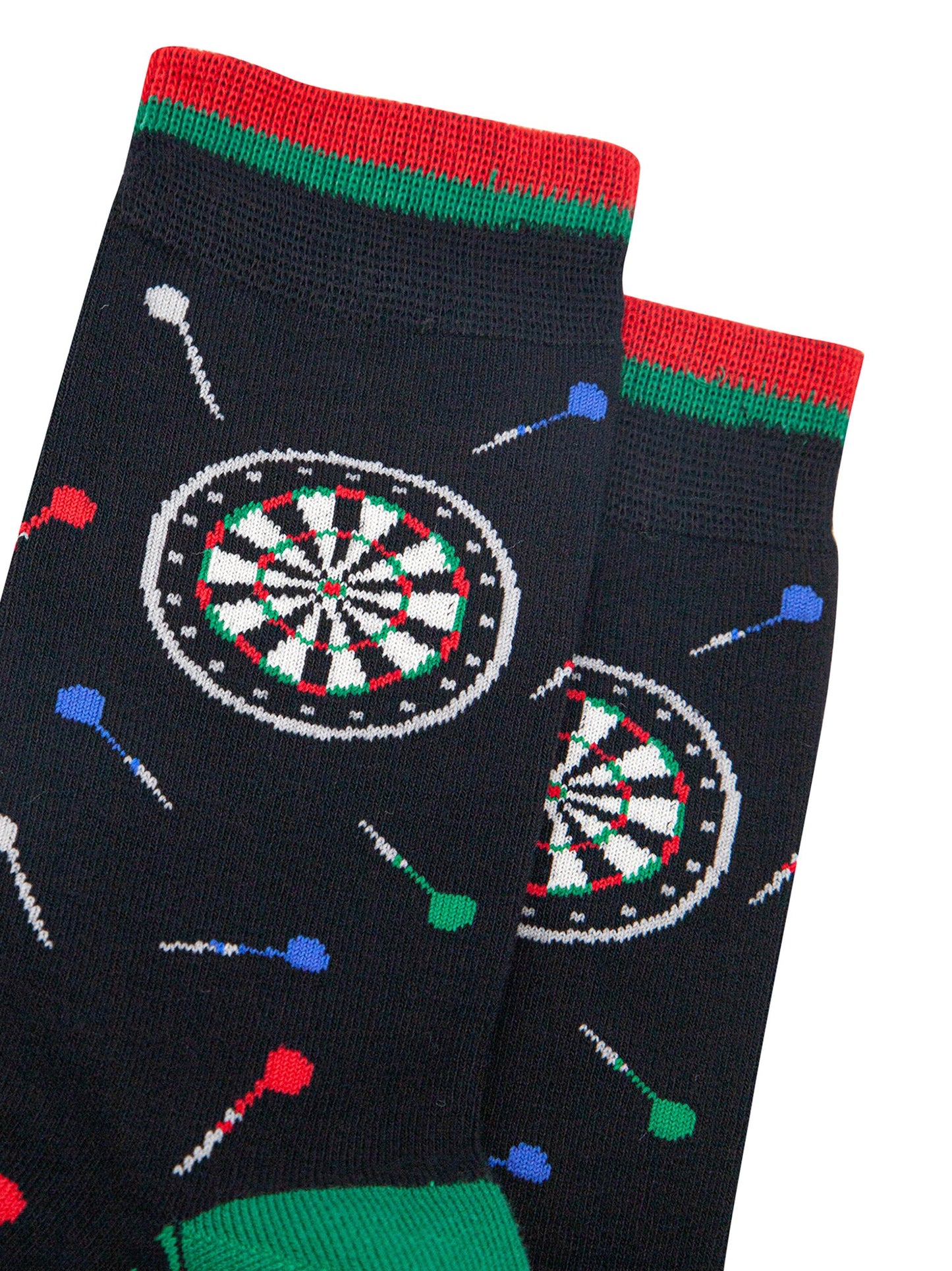 Darts-Bamboo-Socks-in-Black-Closeup