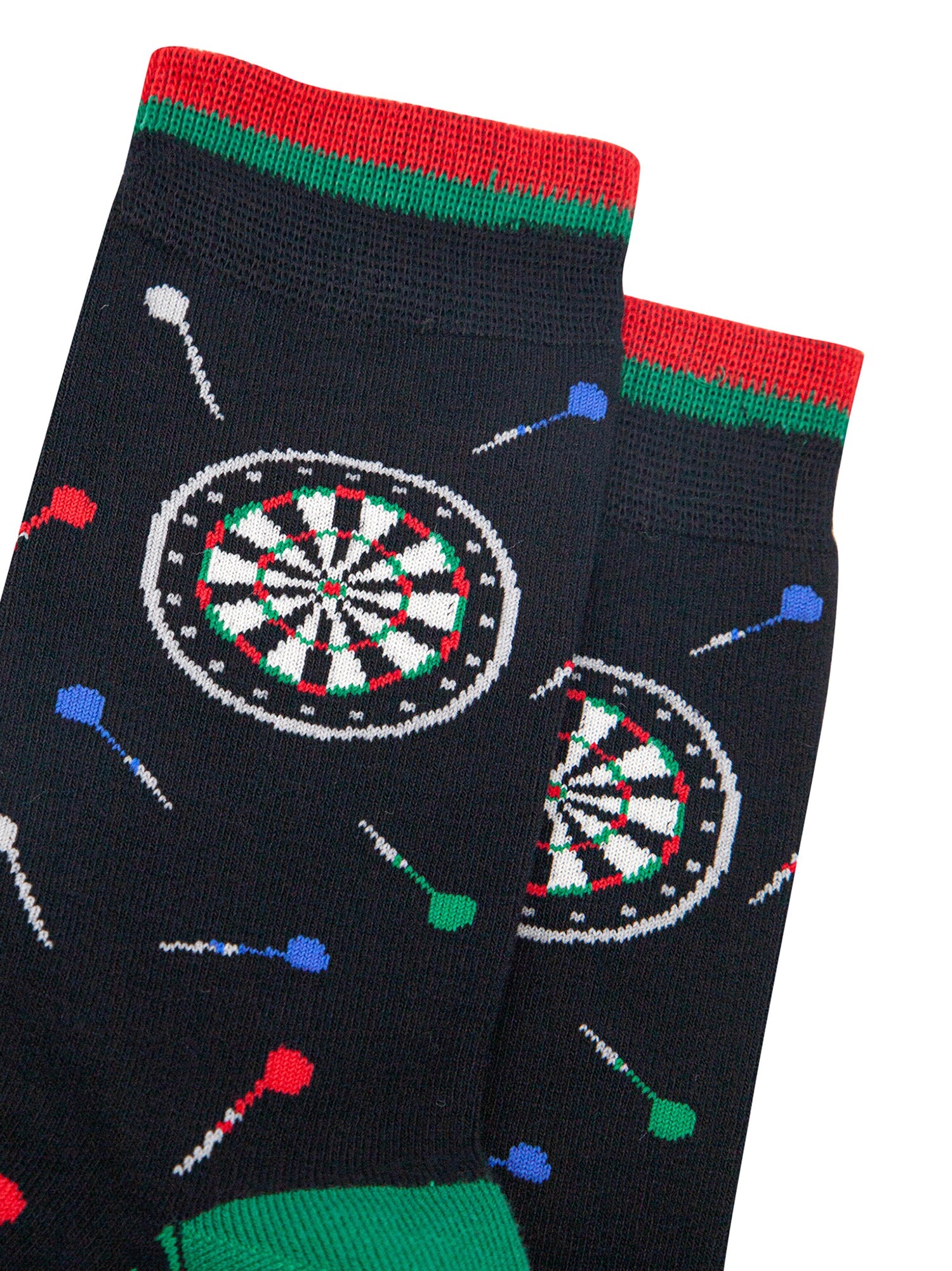 Darts-Bamboo-Socks-in-Black-Closeup