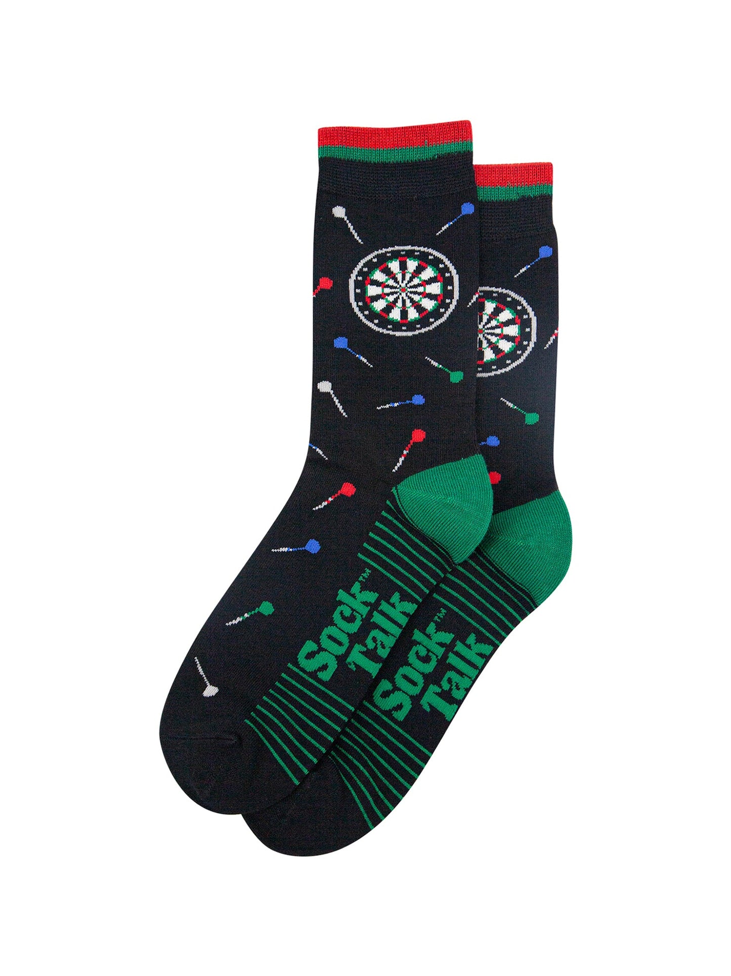 Darts-Bamboo-Socks-in-Black-Lying-Flat