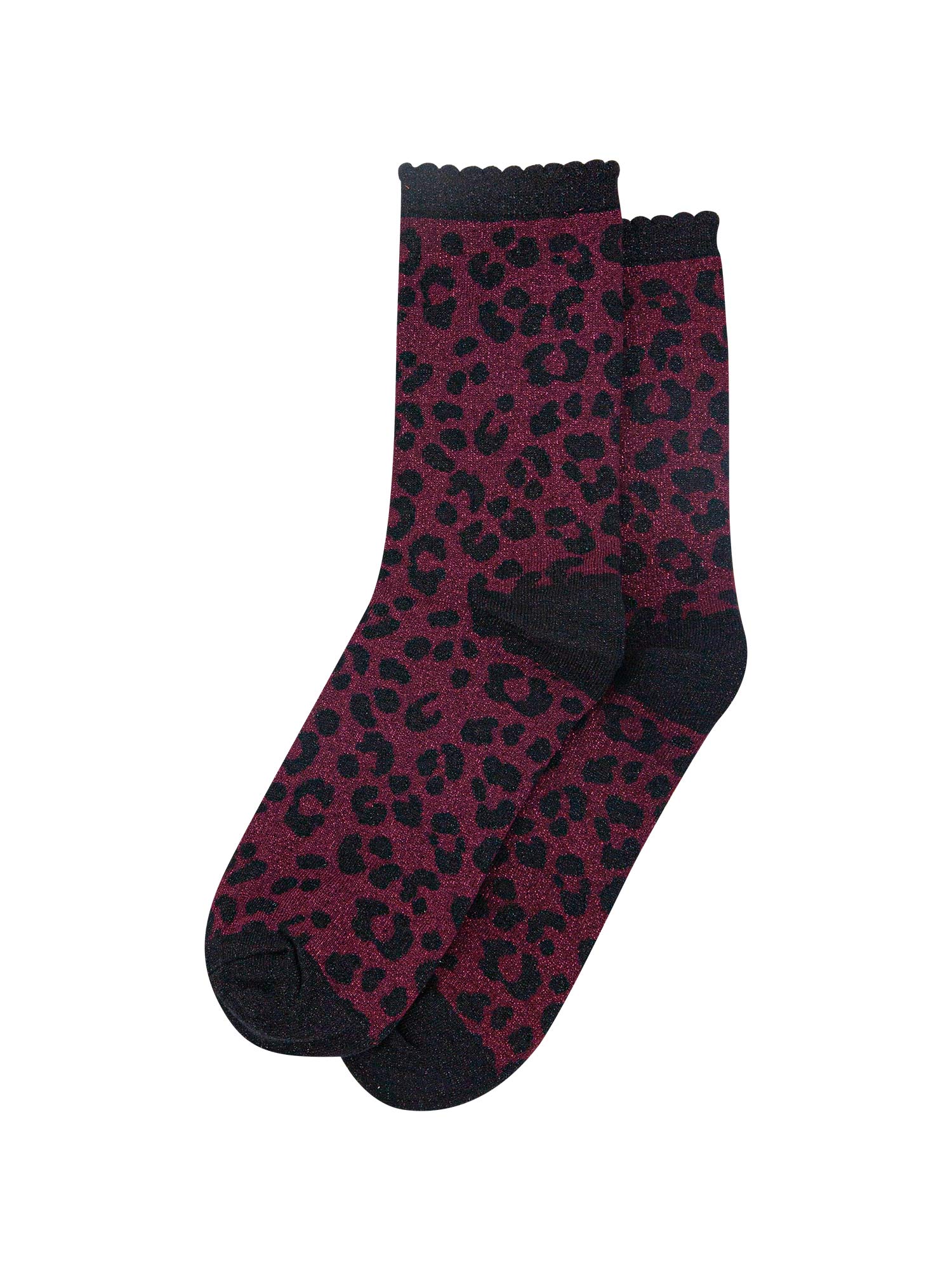womens-berry-leopard-print-glitter-socks-laying-flat