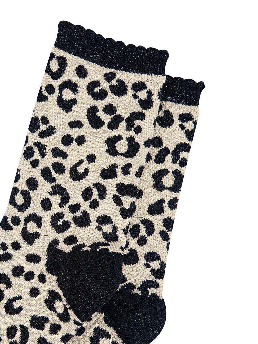 womens-cream-leopard-print-glitter-socks-close-up-sparkles