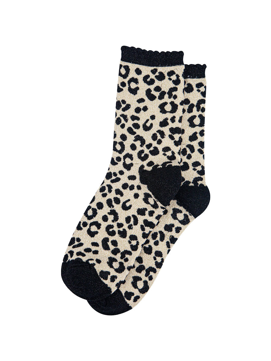 womens-cream-leopard-print-glitter-socks-laying-flat