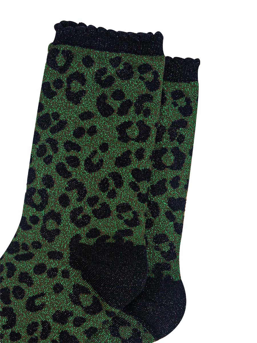 womens-khaki-leopard-print-glitter-socks-close-up-sparkles