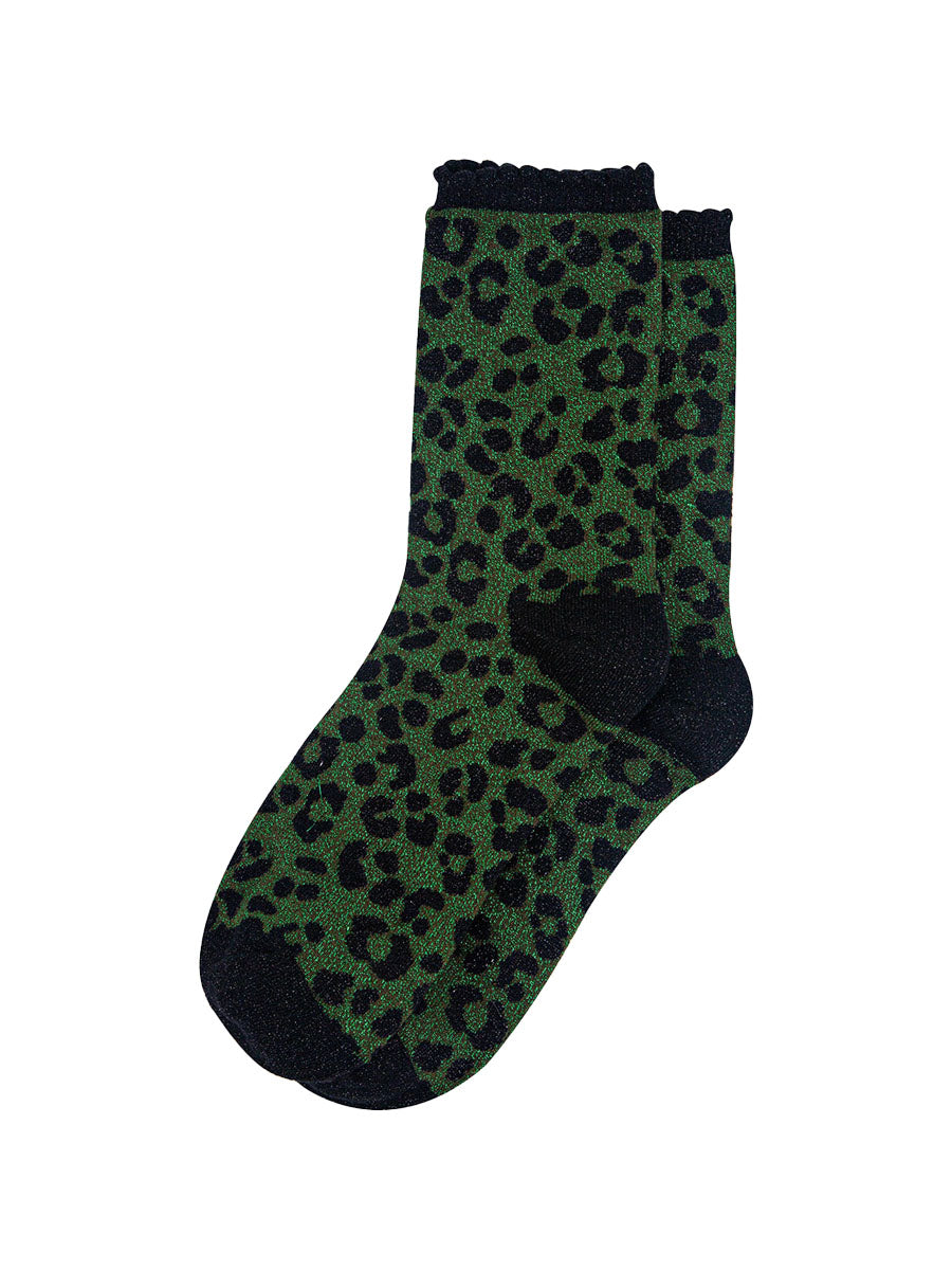 womens-khaki-leopard-print-glitter-socks-laying-flat