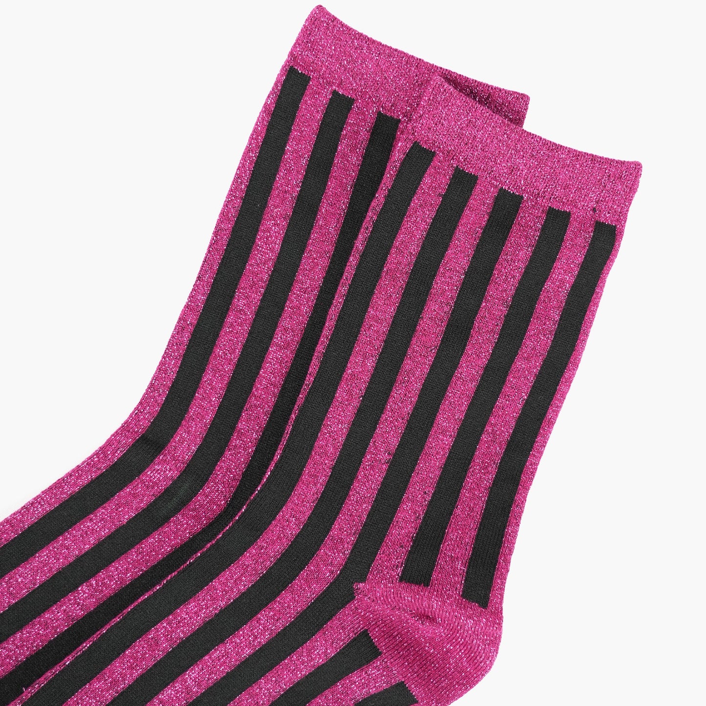 womens-berry-vertical-stripe-glitter-socks-close-up