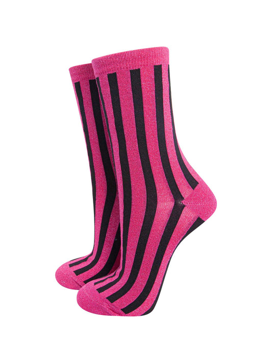 womens-berry-vertical-stripe-glitter-socks
