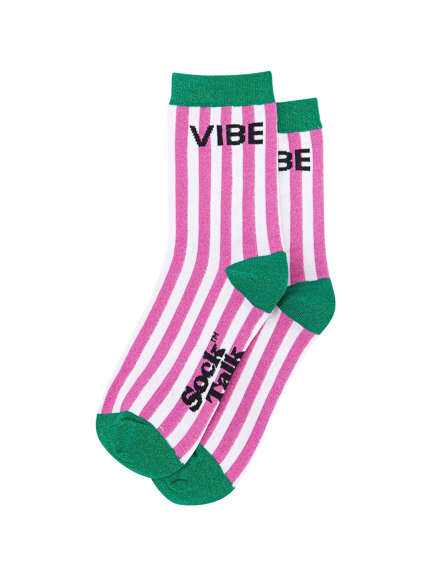 Vibe-Combed-Cotton-Glitter-Socks-in-Green-mannequin-flat-lay