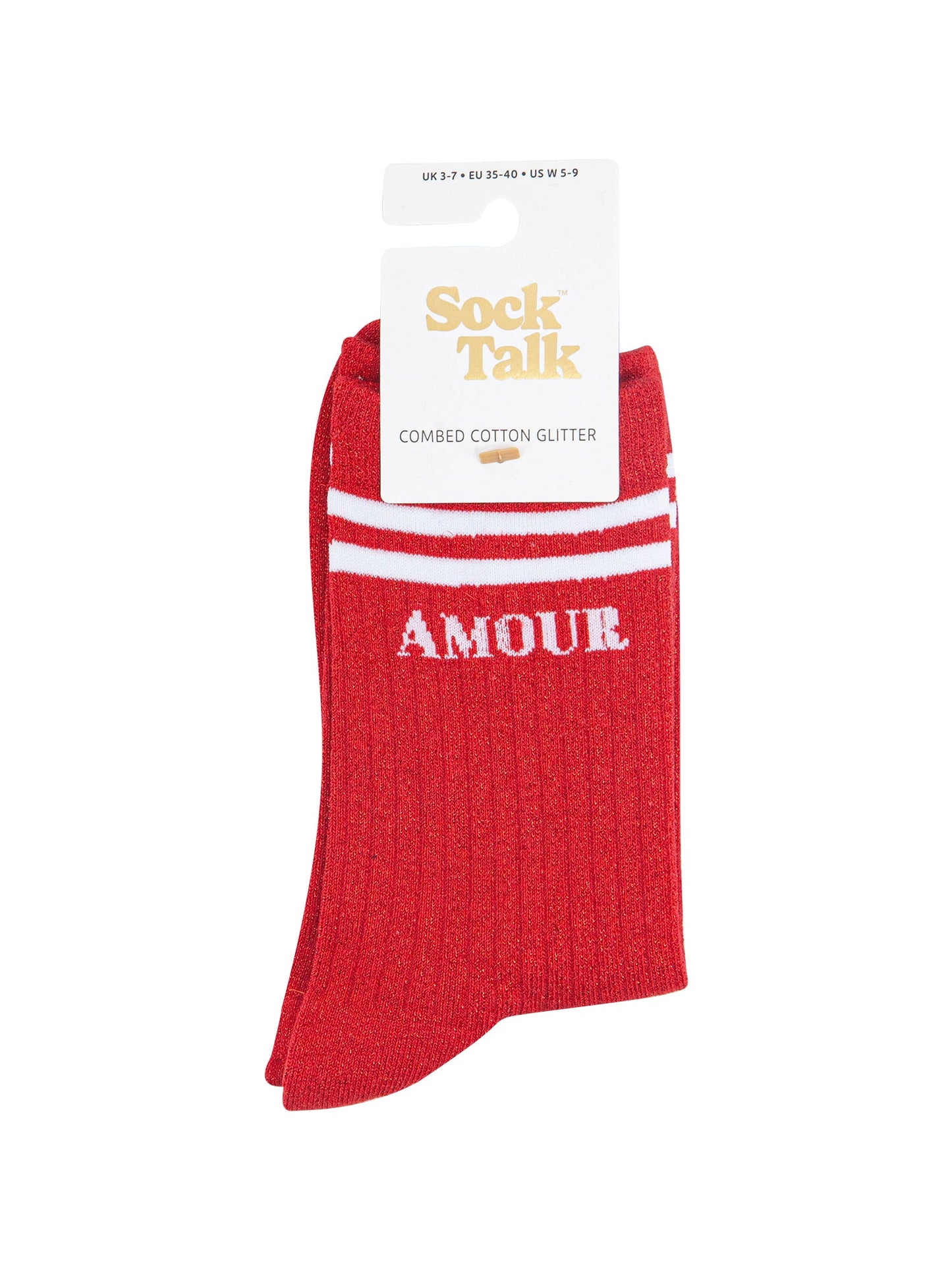 Amour-Combed-Cotton-Glitter-Socks-in-Red-in-packaging