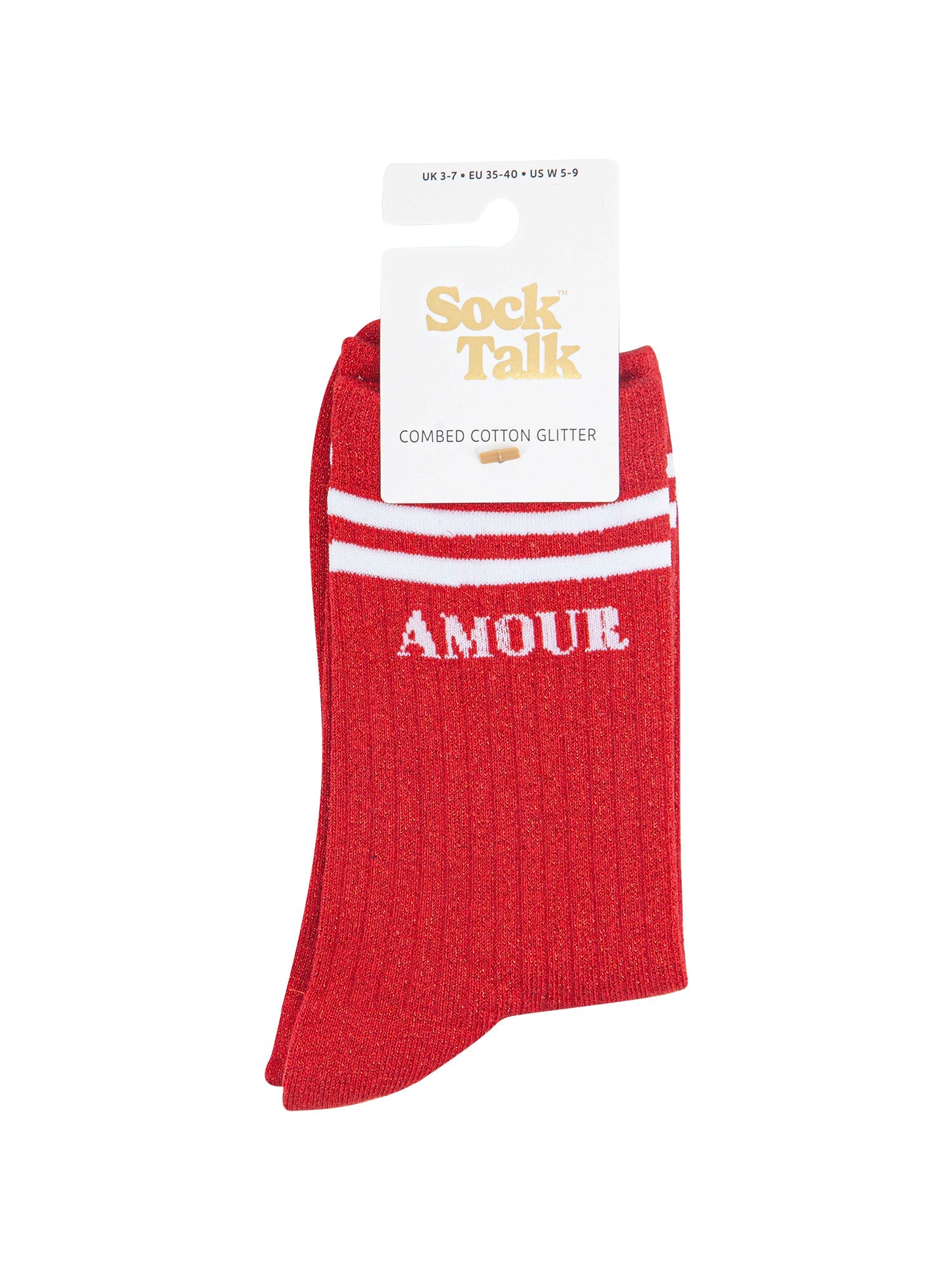 Amour-Combed-Cotton-Glitter-Socks-in-Red-in-packaging