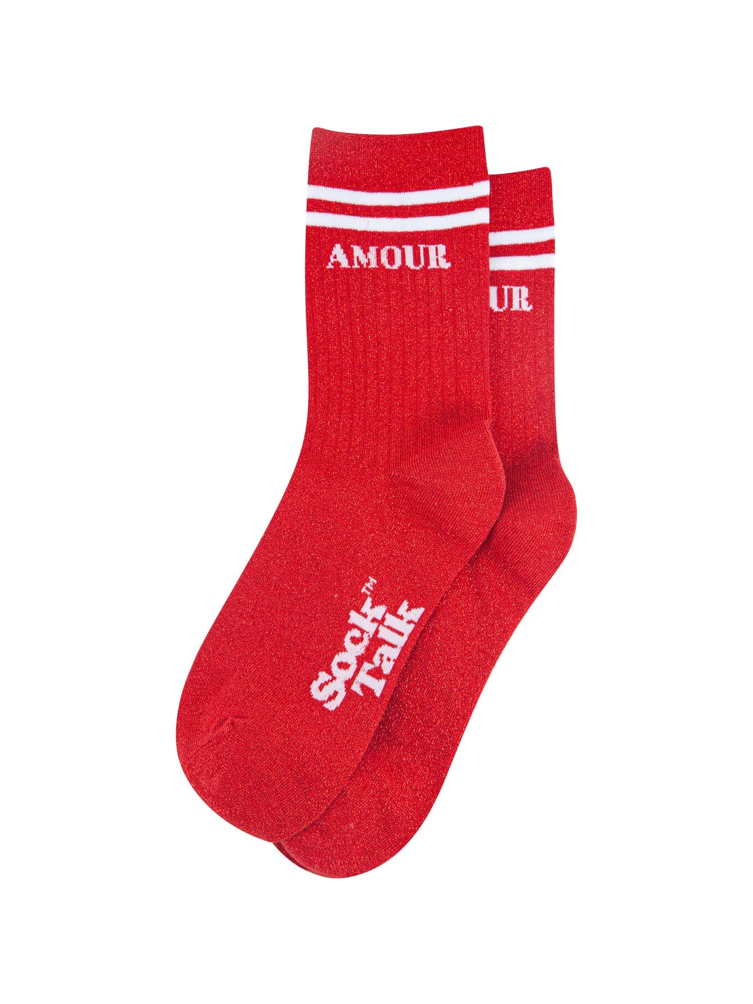 Amour-Combed-Cotton-Glitter-Socks-in-Red-flat-lay