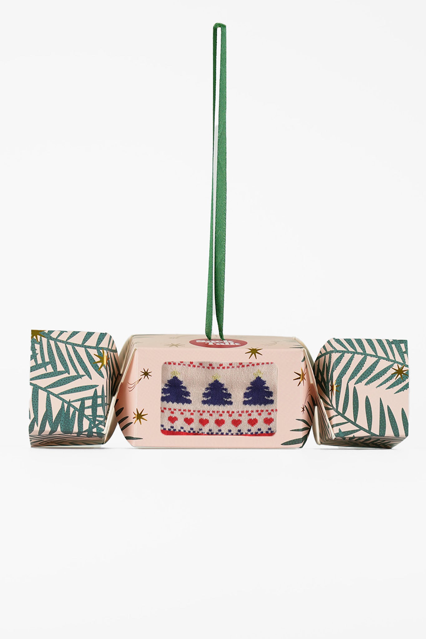 Christmas Fair Isle Bamboo Socks in a Christmas Cracker Gift Box