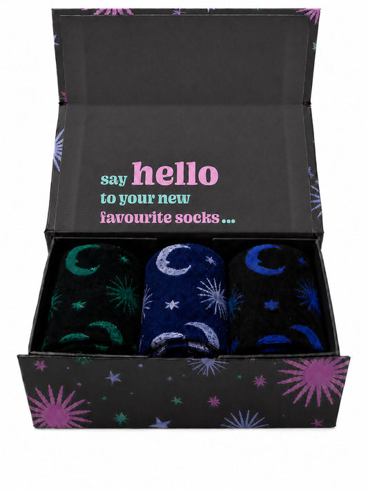 womens-socks-gift-box-black-celestial-star-moon