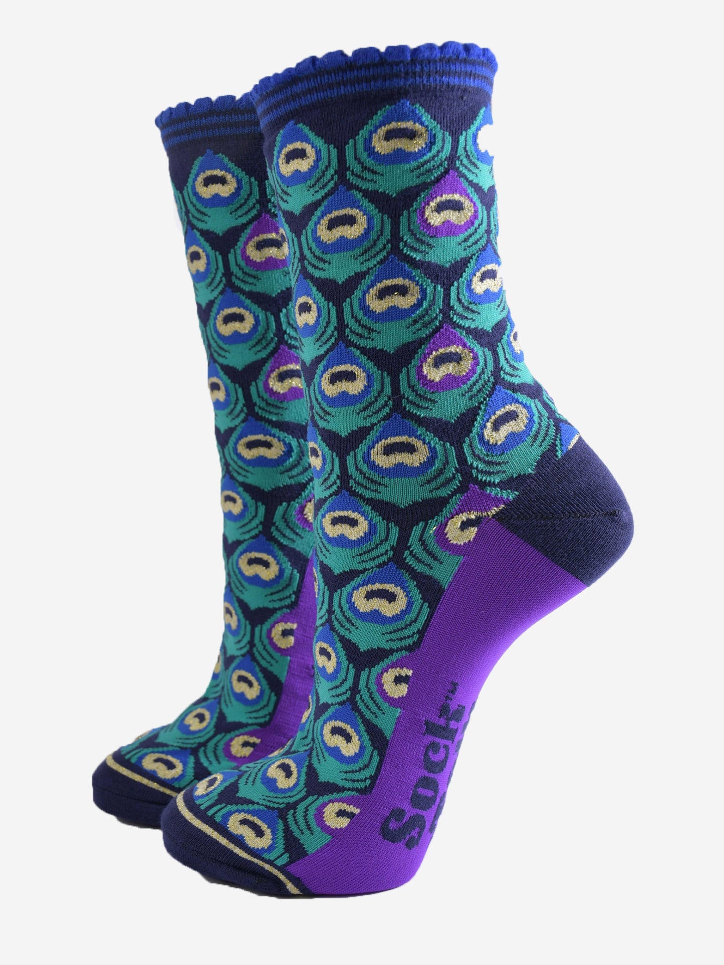 Playful Peacocks Bamboo Socks Gift Set