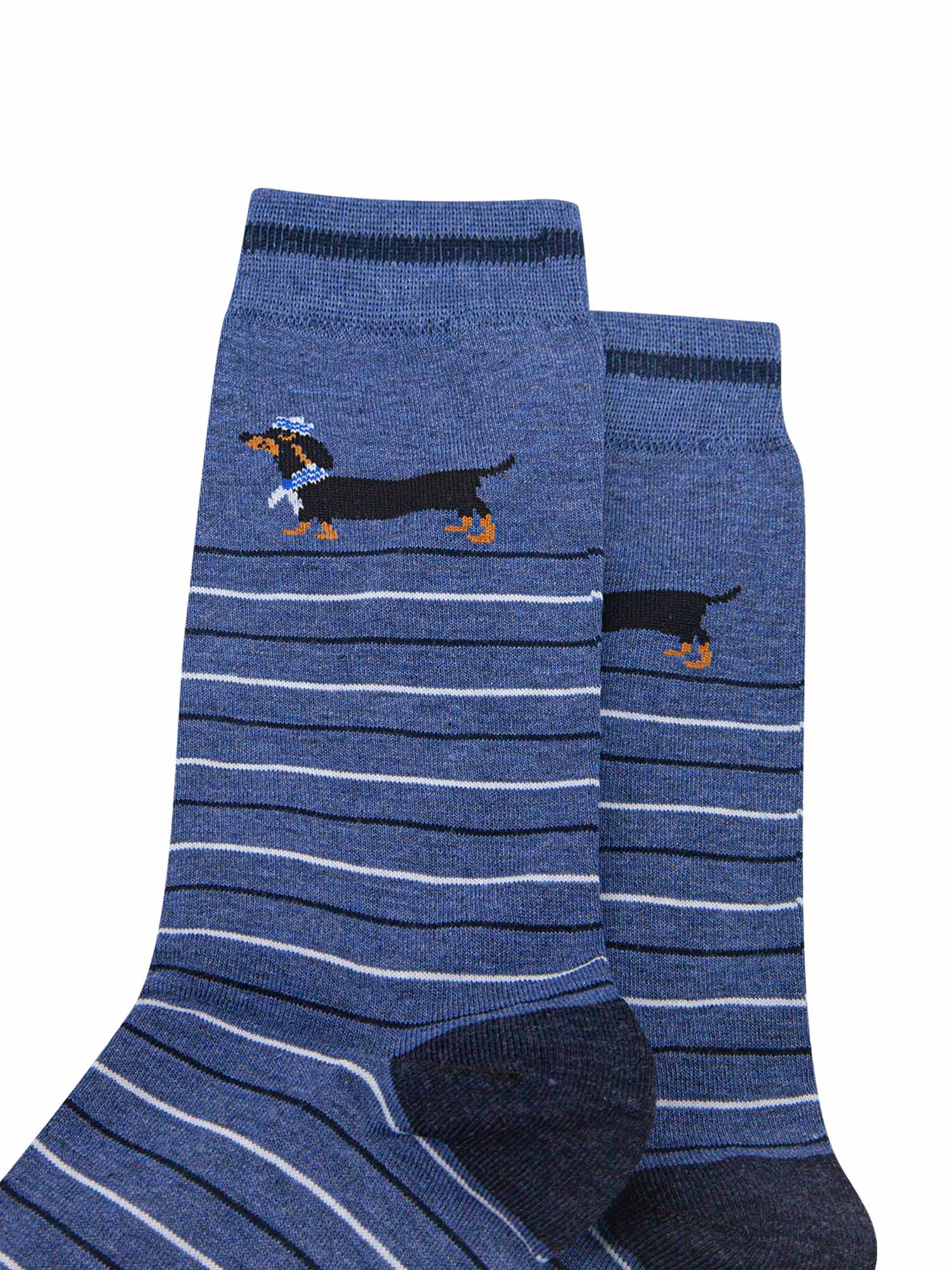 mens-bamboo-socks-denim-blue-sausage-dog-sailor-stripe-close-up-dachshuns-naval-uniforn