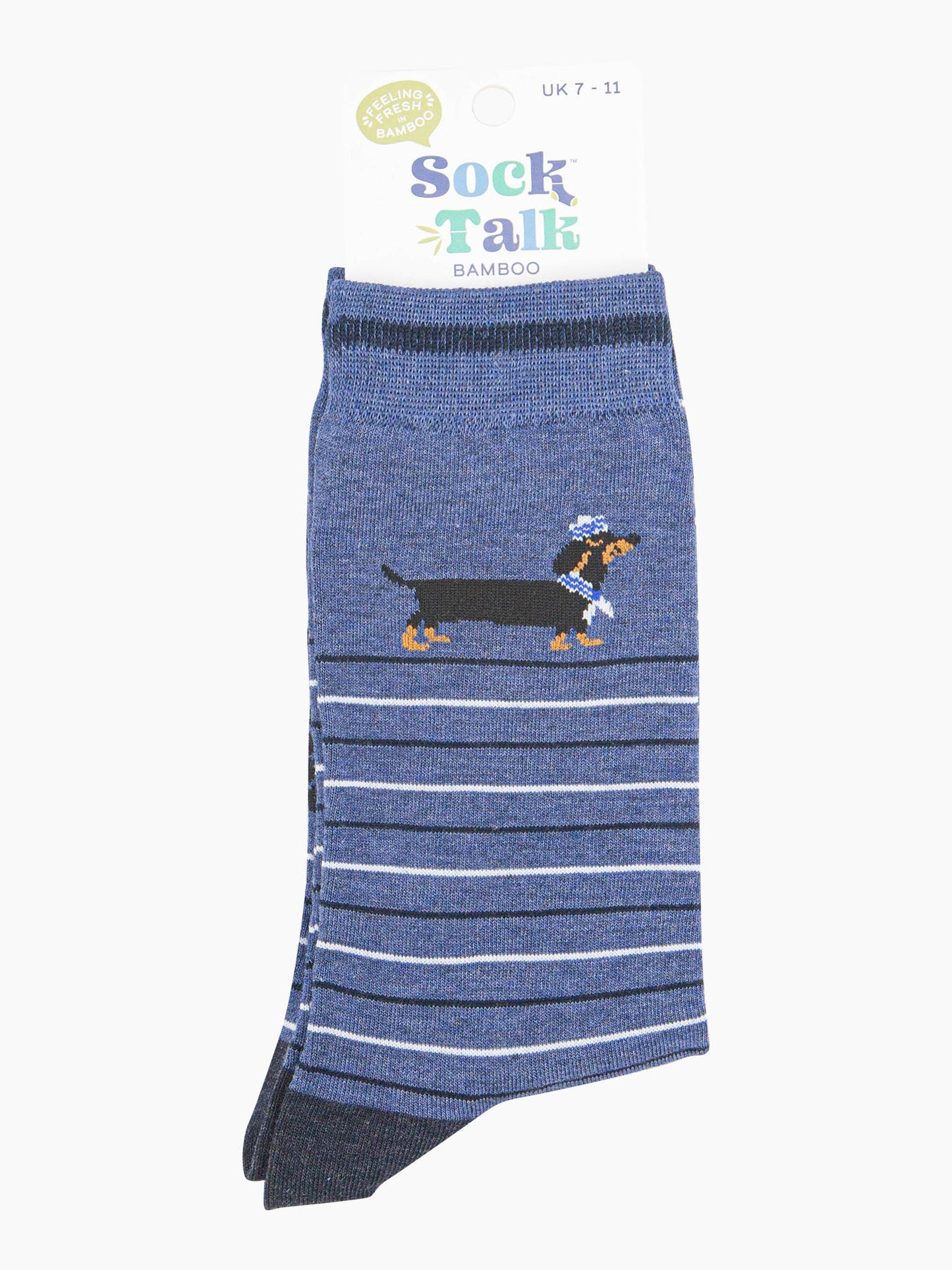 mens-bamboo-socks-denim-blue-sausage-dog-sailor-stripe-in-sock-talk-packaging-uk-size-7-11