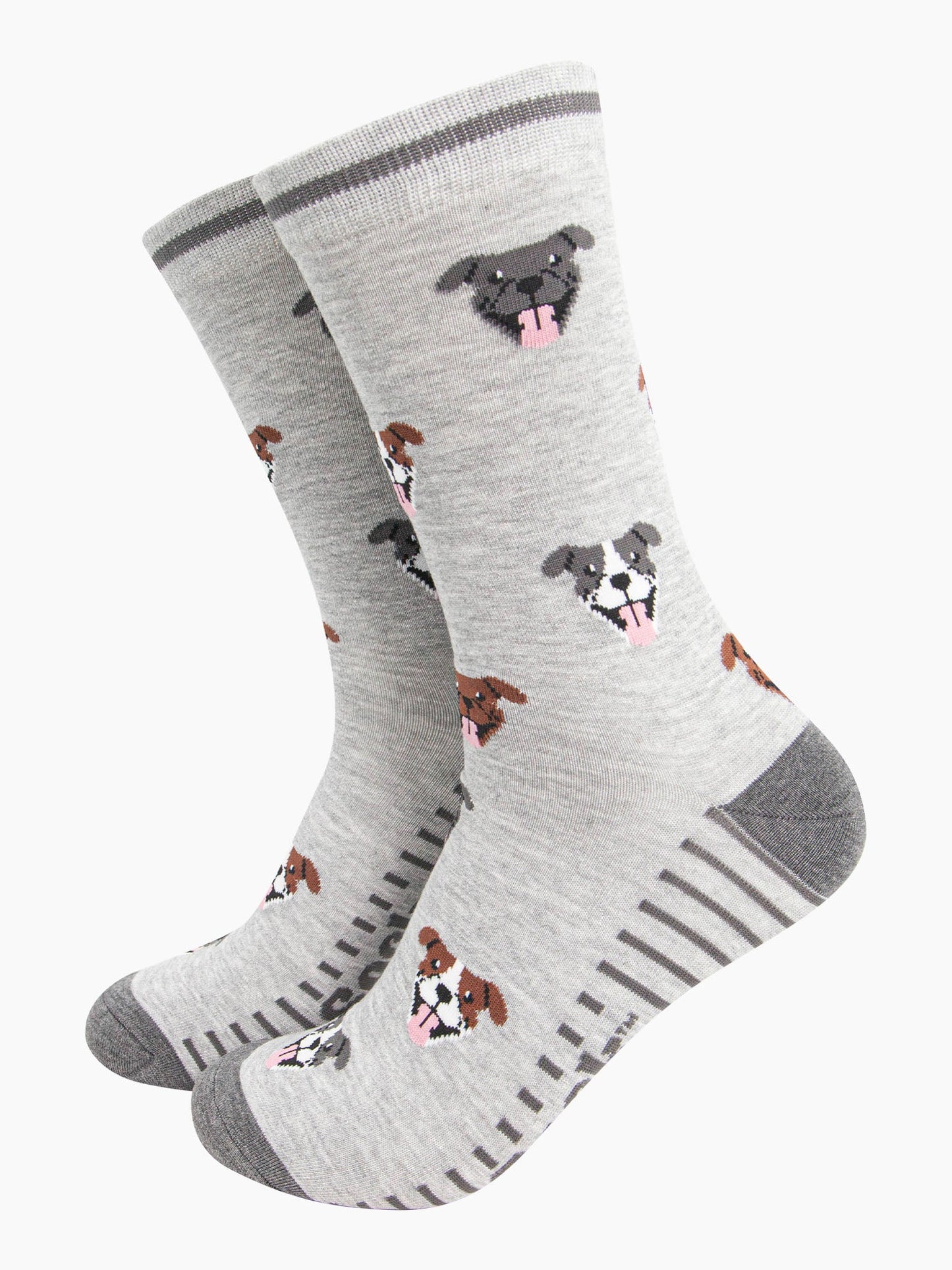 mens-bamboo-socks-grey-staffy-bull-terrier-pattern-staffordshire-bulldog-faces