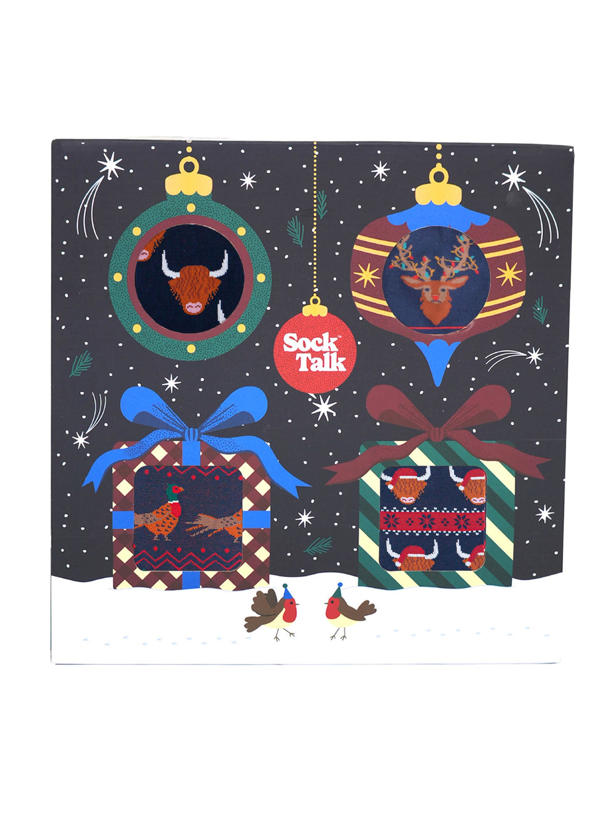 4-Pair-Heritage-Animals-Bamboo-Crew-Socks-Festive-Gift-Set-in-Blue/Red